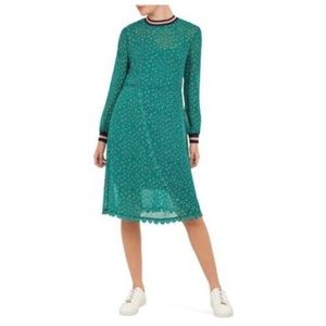 NWOT Ted Baker Sibella Green Dot Dress / size 0